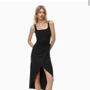 Aritzia - Wilfred Saturn Midi Dress in Black